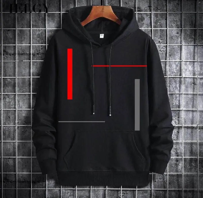Printed Kangaroo Hoodie