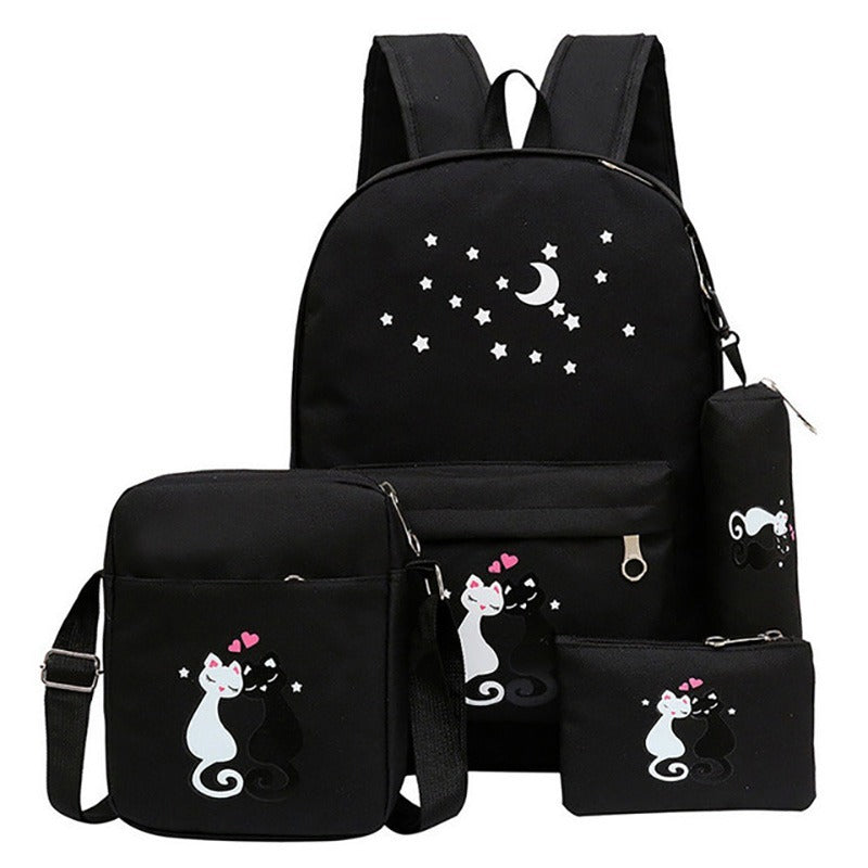 4-Piece School Bag Set