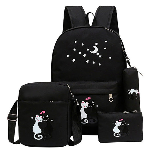 4-Piece School Bag Set